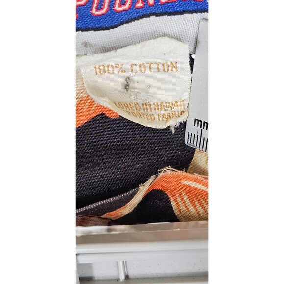 San Francisco Giants Rayon Spooner Aloha Robe L/XL Cotton Hawaiian Floral Black - Picture 6 of 14